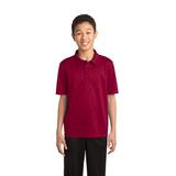 Port Authority Teen Unisex Regular Plain Short Sleeves Polo Red Medium