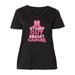 Inktastic Stomp Out Breast Cancer with Pink Cowgirl Boots Adult Women's Plus Size V-Neck Female