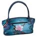 Women's ANNA by Anuschka Hand Painted Leather Wide Tote 9" x 16" x 3"