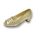 FLORAL Irene Women's Wide Width Open Toe Perforated Outer Design Slip On Shoes GOLD 11