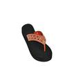 Rhinestone Jeweled Flip-Flop Sandal Shoe - Colors Grey, Pink, Orange and Gold - Sizes 11-4 (Little/Big Girls)