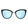 Steve Madden Women's Black and Silver Cat-Eye Sunglasses