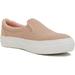 Soda Flat Women Shoes Slip On Loafers Casual Sneakers Memory Foam Insoles Hidden Platform / Flatform Round Toe CROFT-G Mauve Pink 9