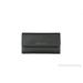 Michael Kors Jet Set Travel Leather Large Trifold Wallet Clutch (Black Solid/Silver)