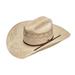 Ariat A73148-7.125 Mens 7X Sisal Seagrass Straw Ribbon Band Western Hat, Natural - Size 7.125