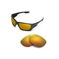 Walleva 24K Gold Polarized Replacement Lenses for Oakley Style Switch Sunglasses