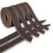 12 In. X 3/8 In. Genuine Cowhide Leather Belt Blanks Belt Strip Black Oil Tanned 5-6 Oz Thick