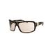 Shield Sunglasses: Marble Gold/Brown