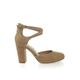 Anytime by City Classified, Comfort Foam Padded Chunky Block Heel Crisscross Strap d'Orsay Pump (Woman)