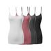 FashionOutfit Women's Basic Solid Long Length Adjustable Spaghetti Strap Tank Top