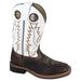 Smoky Mountain Kid's Jesse Brown Waxed/White Cowboy Boots 3664