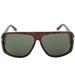 Tom Ford TMF-SUNG-FT0433-52N-60 60-11-140 mm Harley Sunglasses, Dark Havana & Green Lens