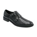 Menâ€™s Double Monk Strap Slip On Formal Business Casual Comfortable Dress Shoes for Men