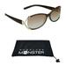 Sunglass Monster Reading Sunglasses for Women. Brown Frame with Gold Metal Accent with Rhinestones. LIGHT BrownTinted. NOT BIFOCAL