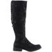 Corkys Womens Ventura Wide Calf Zippered Boots Knee High Low Heel 1-2"