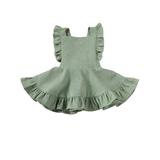 Specialcal Baby Girls Velvet Suspender Skirt Infant Toddler Ruffled Casual Strap Sundress Summer Outfit Clothes