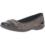 Soft Style by Hush Puppies Women's Helga Flat, Dark Brown Tw