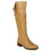 Wild Rose Chelsea-03 New Women Leatherette Zipper Foldable Calf High Riding Boot