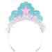 Creative Converting Iridescent Mermaid Party Tiaras, 8 ct