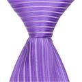 Matching Tie Guy 2538 L5 - 15.25 in. Zipper Necktie - Purple, 8-11