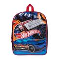 Hot Wheels Boys Race Cars Large 15" Backpack Black Gray