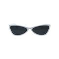 Womens Cat Eye Retro Unique Trendy Goth Sunglasses White Black