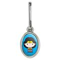 Wonder Woman Cute Chibi Character Antiqued Oval Charm Clothes Purse Suitcase Backpack Zipper Pull Aid