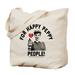 CafePress - Lucy Happy Peppy People - Natural Canvas Tote Bag, Cloth Shopping Bag