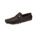 Salvatore Exte Men's Leather Driving Shoe Mario Slip-On Loafer Coffee