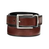 Perry Ellis Mens Beveled Edge Leather Reversible Casual Belt