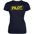 A Pilot and a Geek Juniors Soft T Shirt Navy 2XL