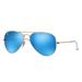 Ray-Ban RB3025 Classic Aviator Sunglasses, 55MM, Flash Lens