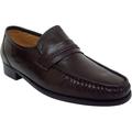 Men's Dress Loafers Leather Moc Toe Slip On Comfort Moccasin Shoes