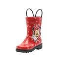 Disney Girls Minnie Mouse Rubber Rain Boots - Size 10 Toddler