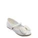 Britt958 Girls Mary Jane Ballet Flat - Kids Bow Rhinestone Crystal Shoes