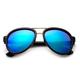 Newbee Fashion -Kids Girls Boys Plastic Aviator Sunglasses with Metal Bridge Stylish Fashion Kids Sunglasses with Flash Mirrorrd Lens UV Protection Lead Free High Quality