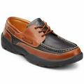 Dr. Comfort Patrick Men's Boat Shoe: 6.5 Wide (E/2E) Chestnut/Black Lace