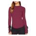 Free People Mountaineer Cuff Top Wine