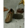 Fashion Men's Shoe Breathable Leather Casual Shoes Classic Old Beijing Shoes