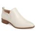 Pour La Victoire Felina Vanilla White Leather Almond Toe Man-Tailored Loafers (5.5)