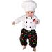 Halloween Toddler Newborn Chef Costume