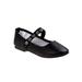 Rugged Bear Girls' Elastic Strap Ballerina Flat