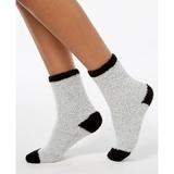 Charter Club Colorblocked Fuzzy Cozy Socks (Gray)