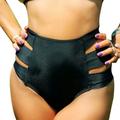 Womens High Waist Bikini Bottoms Brazilian Cheeky Thong V Swimwear Swimsuits