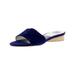 Dolce Vita Womens Adalea Suede Dressy Slide Sandals