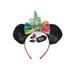 Disney Minnie Mouse Rainbow Unicorn Bow Sequins Headband Ears (Big Girls)