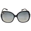 Austrian Crystal Unisex 'SK0011' Black Oversize Fashion Sunglasses