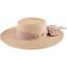 Women's San Diego Hat Company Boater Sun Hat with Scarf Bow UBM4482