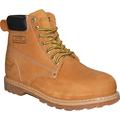 KRAZY American Work Boots Leather 6 Inch Tan Water Resistant Men's Safety Shoes