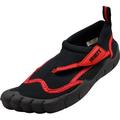Norty Kids Water Shoes Unisex Boy Girl Slip on Aqua Socks Pool Beach for Children 40942-12MUSLittleKid Black Red